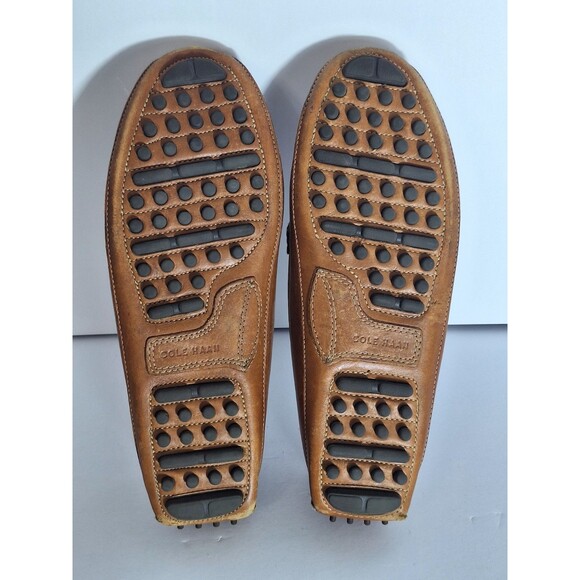 Cole Haan Grant Canoe Leather Penny Loafers Driving Shoes Men 10.5M Brown Casual - Picture 11 of 11